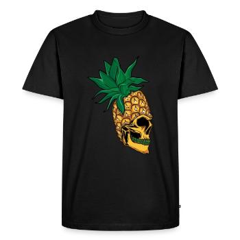 Surf Hello Summer Ananas Dia De Los Muertos - T-shirt Premium bio Homme - noir - Devant - Nico (187cm)