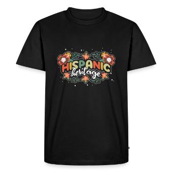 Vintage Hispanic National Hispanic Heritage - T-shirt Premium bio Homme - noir - Devant - Nico (187cm)