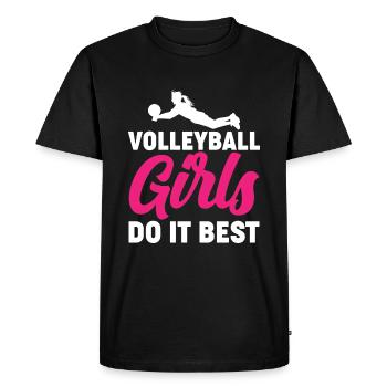 Le volleyball n’est pas pour tout le monde, juste pour les gens cool - T-shirt Premium bio Homme - noir - Devant - Nico (187cm)