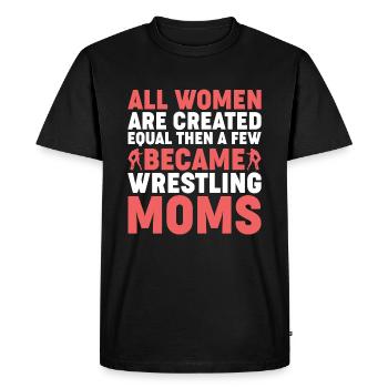 Toutes les femmes sont égales sauf les mères lutteuses - T-shirt Premium bio Homme - noir - Devant - Nico (187cm)