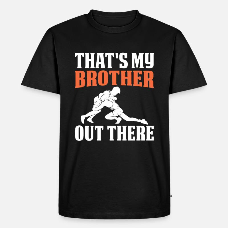 C’est mon frère là-bas - T-shirt Premium bio Homme - noir
