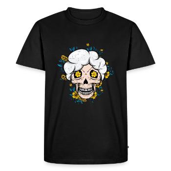 Grands-parents Abuela Grand-mère Papa Día De Muertos - T-shirt Premium bio Homme - noir - Devant - Nico (187cm)