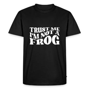 Trust me, I'm not a frog - Men's Premium Organic T-Shirt - black - Front - Nico (187cm)