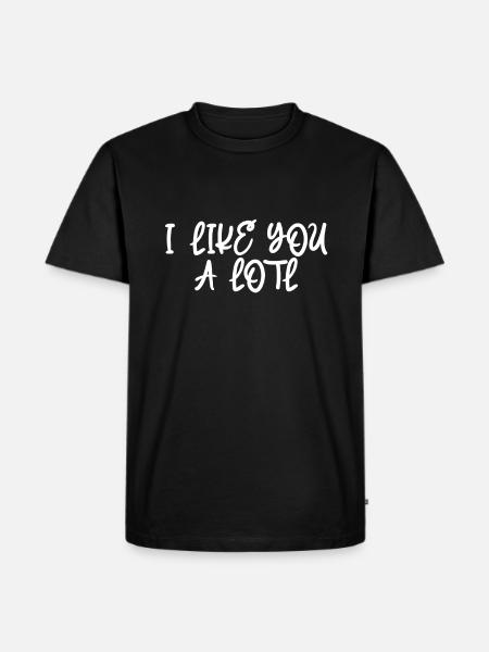 Je t’aime beaucoup - Axolotl - T-shirt Premium bio Homme - noir