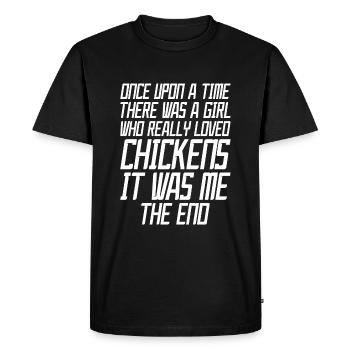 Il était une fois une fille qui aimait vraiment - T-shirt Premium bio Homme - noir - Devant - Nico (187cm)