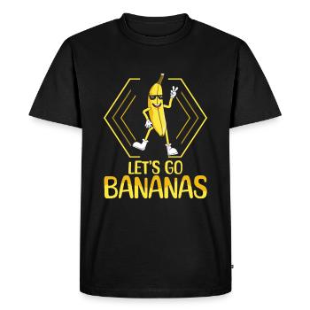 Dancing Funny Banana Meme Let Us Go Banana - T-shirt Premium bio Homme - noir - Devant - Nico (187cm)