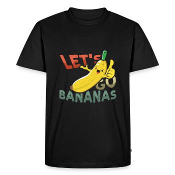 Cool Awesome Funny Banana Meme Let Us Go Banana - Men's Premium Organic T-Shirt - black - Front - Nico (187cm)