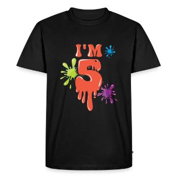 Age 5 Year Old Kids Slime Lover Kid Slime - Men's Premium Organic T-Shirt - black - Front - Nico (187cm)