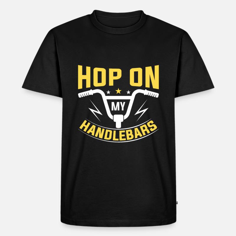 Hüpf Auf Meinen Lenker - Männer Premium Bio T-Shirt - Schwarz
