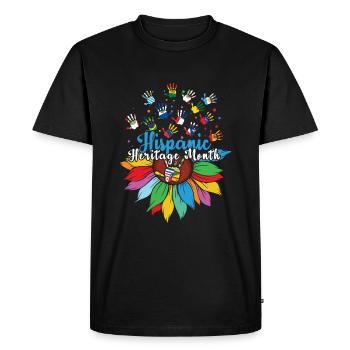 Hispanic Country Flag National Hispanic Heritage - T-shirt Premium bio Homme - noir - Devant - Nico (187cm)
