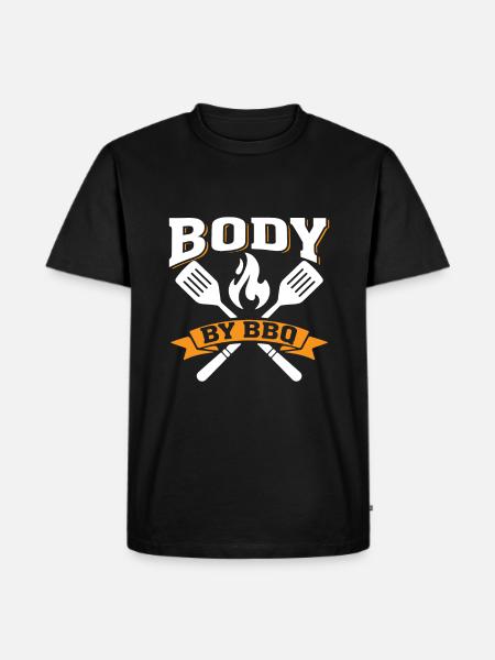 Body of BBQ - Men's Premium Organic T-Shirt - black