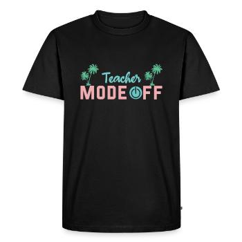 Bye School Out Happy Last Class Teacher Mode Off - T-shirt Premium bio Homme - noir - Devant - Nico (187cm)