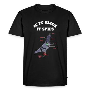 Définition Animal Anatomie Animale De Pigeon Bird - T-shirt Premium bio Homme - noir - Devant - Nico (187cm)