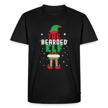 Bébé Noël barbu Noël d’hiver - T-shirt Premium bio Homme - noir - Devant - Nico (187cm)