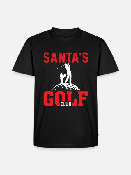 Santa's Golf Club - Men's Premium Organic T-Shirt - black