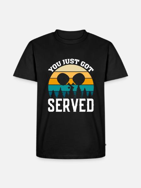 Vous venez d’être servi - T-shirt Premium bio Homme - noir