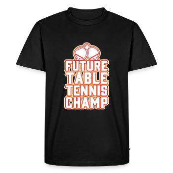 Future Table Tennis Champion - Men's Premium Organic T-Shirt - black - Front - Nico (187cm)
