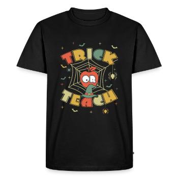 Pour les enseignants Groovy Halloween Retro Vintage Hippie - T-shirt Premium bio Homme - noir - Devant - Nico (187cm)