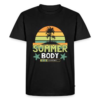 Summer Body Loads... - Men's Premium Organic T-Shirt - black - Front - Nico (187cm)