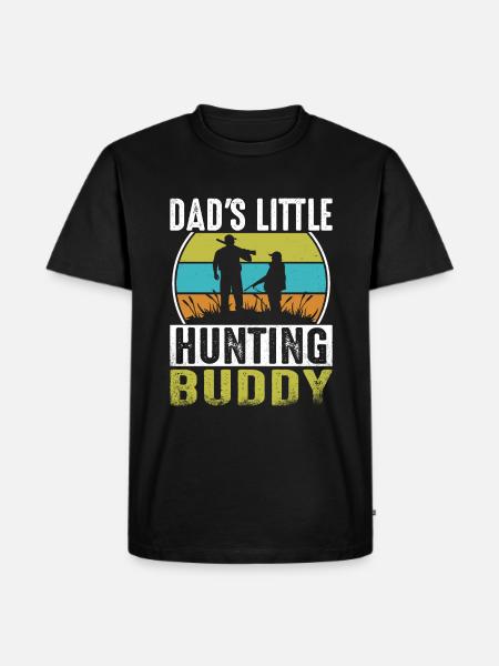 Daddy's little hunting buddy - Men's Premium Organic T-Shirt - black