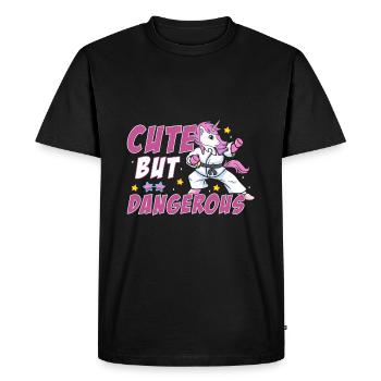 Mignon mais dangereux - T-shirt Premium bio Homme - noir - Devant - Nico (187cm)