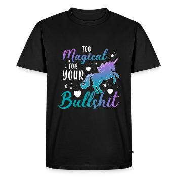 Trop magique pour votre - T-shirt Premium bio Homme - noir - Devant - Nico (187cm)