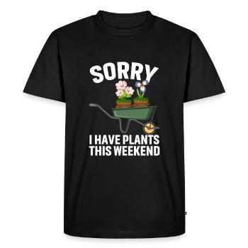 Je suis désolé d’avoir planté ce week-end - T-shirt Premium bio Homme - noir - Devant - Nico (187cm)