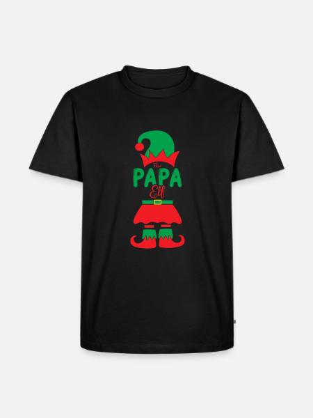Le Papa Elfe - T-shirt Premium bio Homme - noir