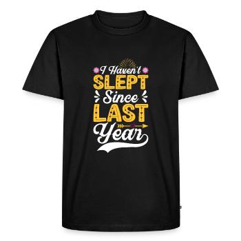 Je n’ai pas dormi depuis l’année dernière - T-shirt Premium bio Homme - noir - Devant - Nico (187cm)