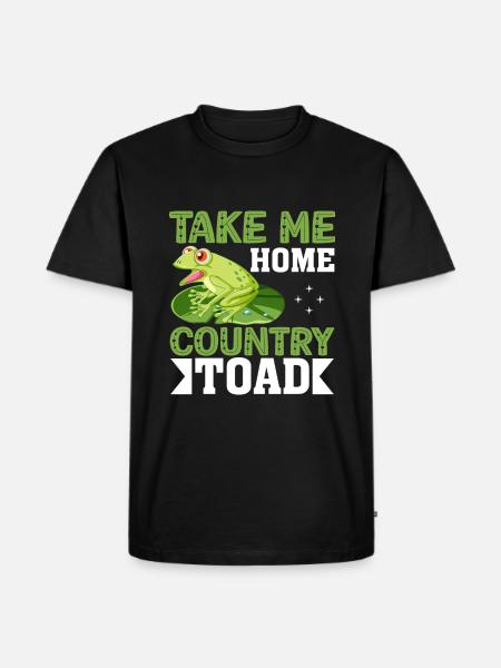 Take me home country toad - Men's Premium Organic T-Shirt - black