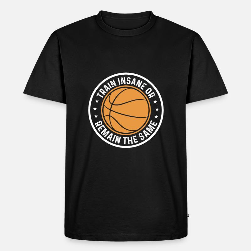 Wahnsinnig Trainieren Oder Gleichbleiben - Männer Premium Bio T-Shirt - Schwarz