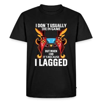 I don't usually die in the game... But - Men's Premium Organic T-Shirt - black - Front - Nico (187cm)