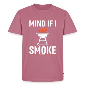 Can I smoke? - Men's Premium Organic T-Shirt - mauve - Front - Nico (187cm)