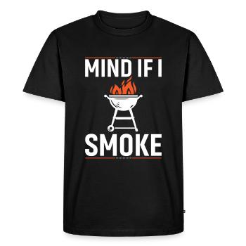 Puis-je fumer ? - T-shirt Premium bio Homme - noir - Devant - Nico (187cm)
