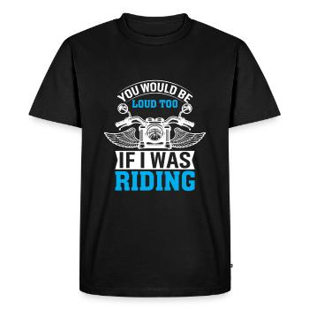 Tu serais bruyant aussi si je conduisais - T-shirt Premium bio Homme - noir - Devant - Nico (187cm)