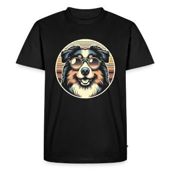 Berger australien - T-shirt Premium bio Homme - noir - Devant - Nico (187cm)