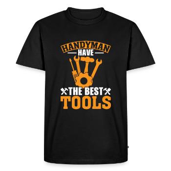 Do-it-yourselfers have the best tools - Men's Premium Organic T-Shirt - black - Front - Nico (187cm)