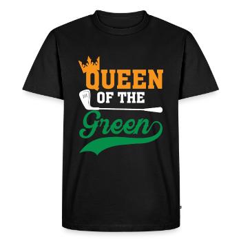 Queen of the Green - Men's Premium Organic T-Shirt - black - Front - Nico (187cm)