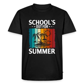 School is out for the summer - Men's Premium Organic T-Shirt - black - Front - Nico (187cm)