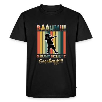 Elementary School Completed School Student - Men's Premium Organic T-Shirt - black - Front - Nico (187cm)