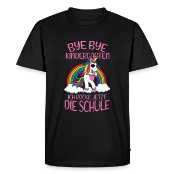 Bye Bye Kindergarten Enrollment I'm Rocking Now - Men's Premium Organic T-Shirt - black - Front - Nico (187cm)