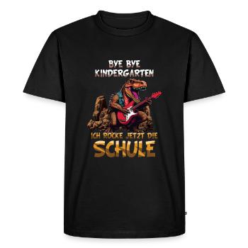 Enrollment Bye Bye Kindergarten I'm Rocking Now - Men's Premium Organic T-Shirt - black - Front - Nico (187cm)