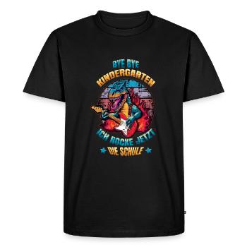Enrollment Bye Bye Kindergarten I Rock The - Men's Premium Organic T-Shirt - black - Front - Nico (187cm)