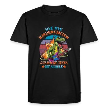 Enrollment Bye Bye Kindergarten I Rock The - Men's Premium Organic T-Shirt - black - Front - Nico (187cm)