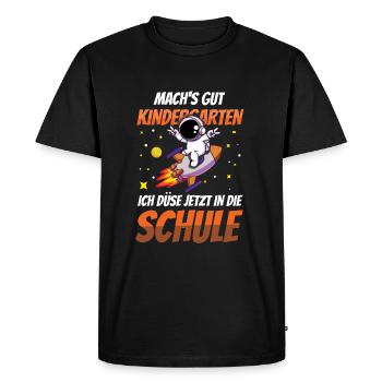 Occupe-toi de la maternelle que je suis en train d’envoyer dans le - T-shirt Premium bio Homme - noir - Devant - Nico (187cm)