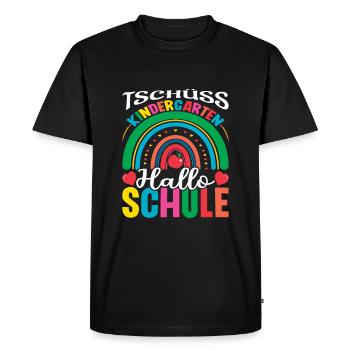 Enrolment Bye Bye Kindergarten Hello School - Men's Premium Organic T-Shirt - black - Front - Nico (187cm)
