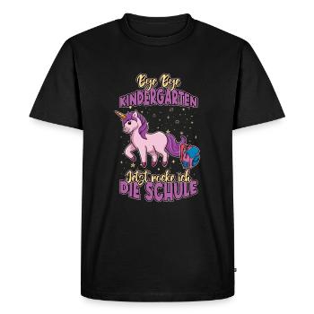 Bye Bye Kindergarten Enrollment Now I'm Rocking - Men's Premium Organic T-Shirt - black - Front - Nico (187cm)
