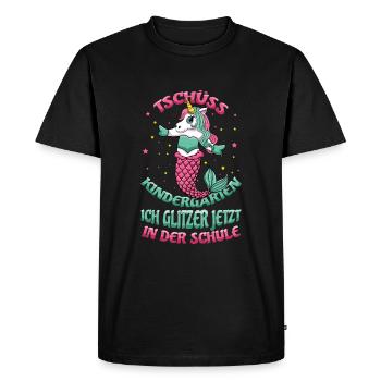 Bye Bye Kindergarten I'm Glittering Now In The - Men's Premium Organic T-Shirt - black - Front - Nico (187cm)