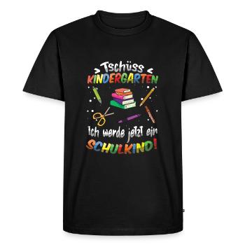 Enrolment Bye Bye Kindergarten School Child - Men's Premium Organic T-Shirt - black - Front - Nico (187cm)