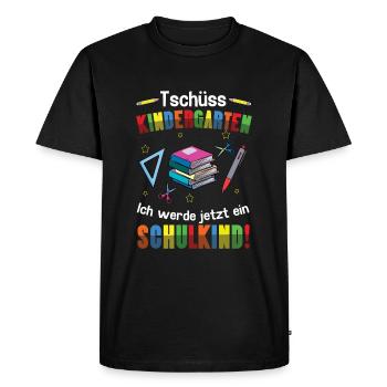 Enrolment Bye Bye Kindergarten School Child - Men's Premium Organic T-Shirt - black - Front - Nico (187cm)
